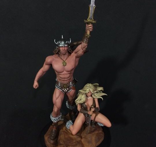 Conan o bárbaro
Impresso na Anycubic Mono X, resina @quanton3d 70/30 
Pintura com tintas acrílicas acrilex, decorfix e ammo by mig no aerógrafo e pincel

Segue lá no insta para acompanhar mais trabalhos:
https://www.instagram.com/torrestark.miniatura…